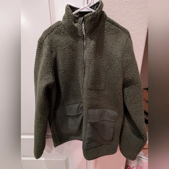 Idyllwild Sherpa Jacket Forest Green - Picture 2 of 5